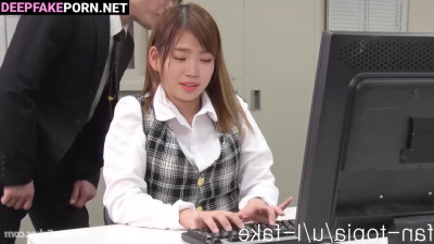 Chaewon deepfake porn video from office // アイズワン セックスシーン