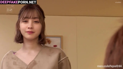 Kanna Hashimoto sex scenes in cafe // 橋本 環奈 ディープフェイク