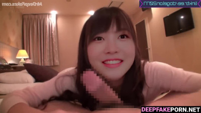 Rei 레이 is excited when she sees sizes of dick deepfake 딥페이크 (아이브 IVE)
