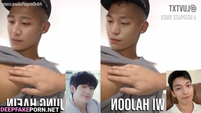 Jung Hae-in and Wi Ha-joon in a deepfake porn tape (정해인 위하준 딥페이크 포르노)