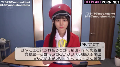ディープフェイク 賀喜 遥香 乃木坂46 Kaki Haruka costumed blow job sex scene ai porn