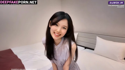 Shy and pretty Nayeon got creampie - real fake (トゥワイス セレブのセックス)