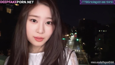 Crazy threesome with strangers from promenade / Minju A.I. アイズワン 本物の偽物