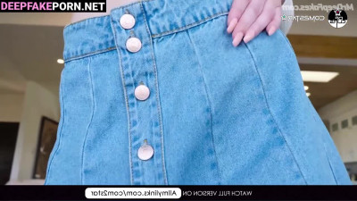 Sexy blonde in short skirt wanna fuck you / 조미연 섹스 테이프 Miyeon face swap