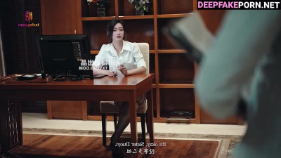 Business woman Minju アイズワン 本物の偽物 fucked her subordinate, pov sex scene