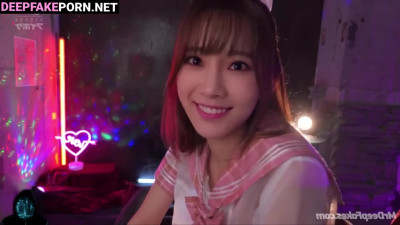 Taeyeon feels urge to play with cumshots SNSD 少女時代 deepfake ディープフェイク