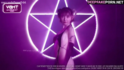 He summoned a demon and fucked her, ASMR BlueKatie in Halloween porn