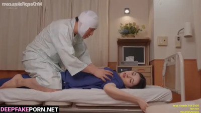 (大友花恋 フェイクポルノ) rude doctor fucked her suddenly - Otomo Karen face swap