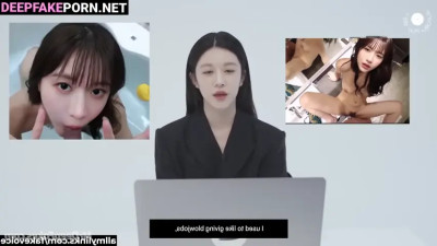 고윤정 딥 페이크 에로틱 slut watching her leaked porn video - pov Go Youn-Jung