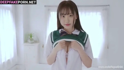 芦田愛菜 ディープフェイク エロ cute Mana Ashida stroking herself sexy, solo fakeapp