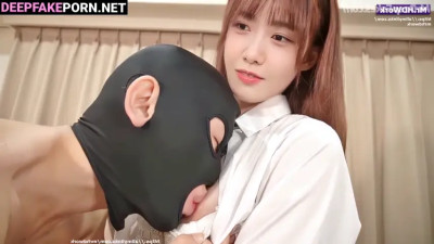 Cute teen sucking a cock (her first blowjob) fake Yoona - 少女時代 セレブのセックス
