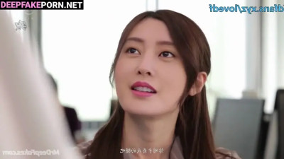 Zhang Tian'ai put on these stockings to fuck one of colleagues, ai 张天爱 换脸