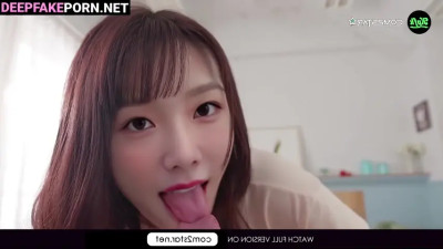 Fake Taeyeon (少女時代 ディープフェイクビデオ) is going to fuck you after hot kisses