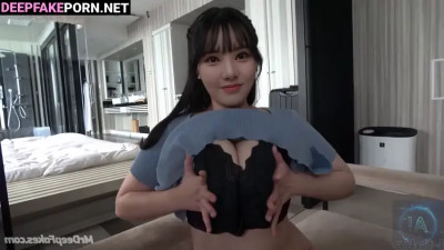 Fucker asked her for a sex in handcuffs (은하 비비지) busty Eunha in ai scenes
