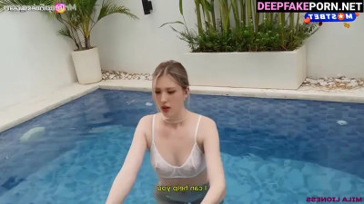 She got excited during a photo shoot in the pool, Somi (전소미 아이오아이) A.I.