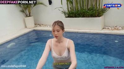 This is what our acquaintance by the pool turned into, fake Mina トゥワイス 性別