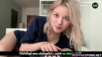 Sexy blonde is ready to suck diligently - fake Yuqi (송우기 딥페이크 영상)