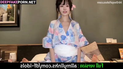 She closed her eyes to get an orgasm アイズワン インターネットの有名人 Sakura face swap