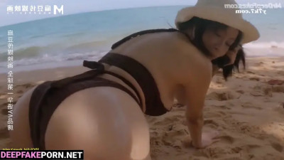 Stranger filming their sex near the pool, Mio Imada (今田 美桜 アダルトビデオ) A.I.