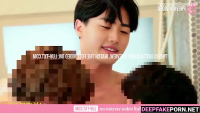 Guys having fun naked in the jacuzzi, Sunghoon (성훈 엔하이픈) in gay porn