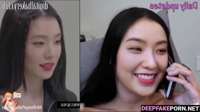 (아이린 레드벨벳) Irene and an american lover together in bed, smart face change