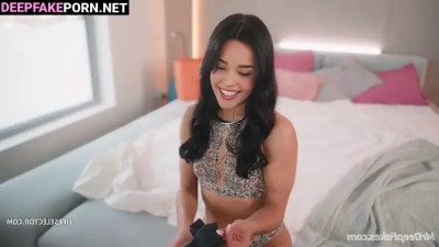 Valkyrae is especially awesome in this fake porn due to her horny mood