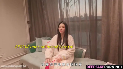 She saw his erection and was confused, fake Lin Chi-ling (林志玲 性爱场面)