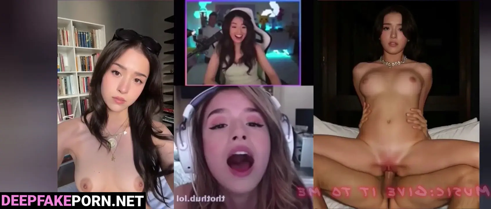 Watch Your fave streamers bangin, with Pokimane taking the lead - Fake PMV Deepfake Porn Videos | xDeepFade.