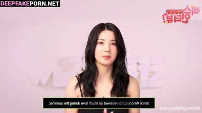 Pretty girl Eunbi (アイズワン フェイクポルノ) wants to be your mature lover - A.I.