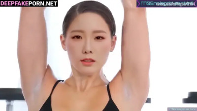 Her first double penetration in the gym - Taeyeon face swap / 少女時代 人工知能