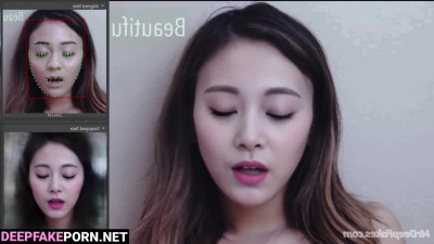 The cute face of K-pop idol Tzuyu is in front of you (トゥワイス 偽アプリ)