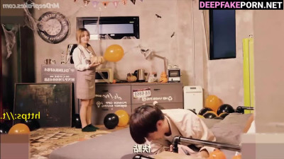 赵今麦 Zhao Jinmai fake porn fucks hard at the cosplay party 假色情片