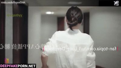 Guan Xiaotong 关晓彤 deepfake/智能換臉 hotel sex with incredible ending