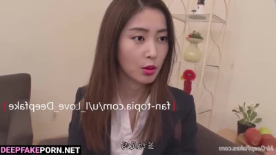 Zhang Tianai/张天爱 found secret way to satisfy in office deepfake/智能換臉