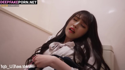 Mina masturbated in the school toilet - real fake / トゥワイス ディープフェイクビデオ