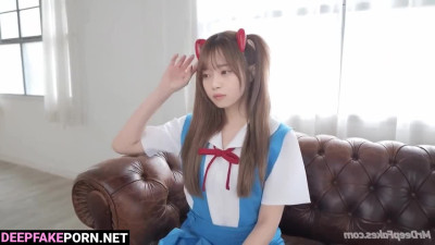 Fastest tongue / Nanase Nishino (西野七瀬 乃木坂46) enjoying oral sex, real fake