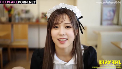 Hot housemaid Winter making awesome blowjob - 윈터 연예인 섹스