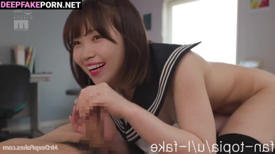 Experienced schoolgirl Chaewon made blowjob, ai / アイズワン セックスシーン